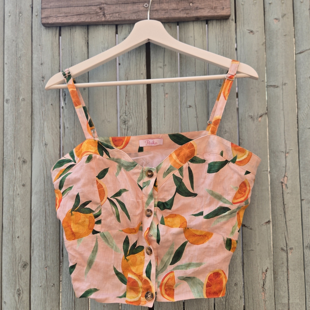 Parker Orange Floral Camisole